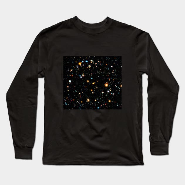 Hubble eXtreme Deep Field (L) Long Sleeve T-Shirt by headrubble